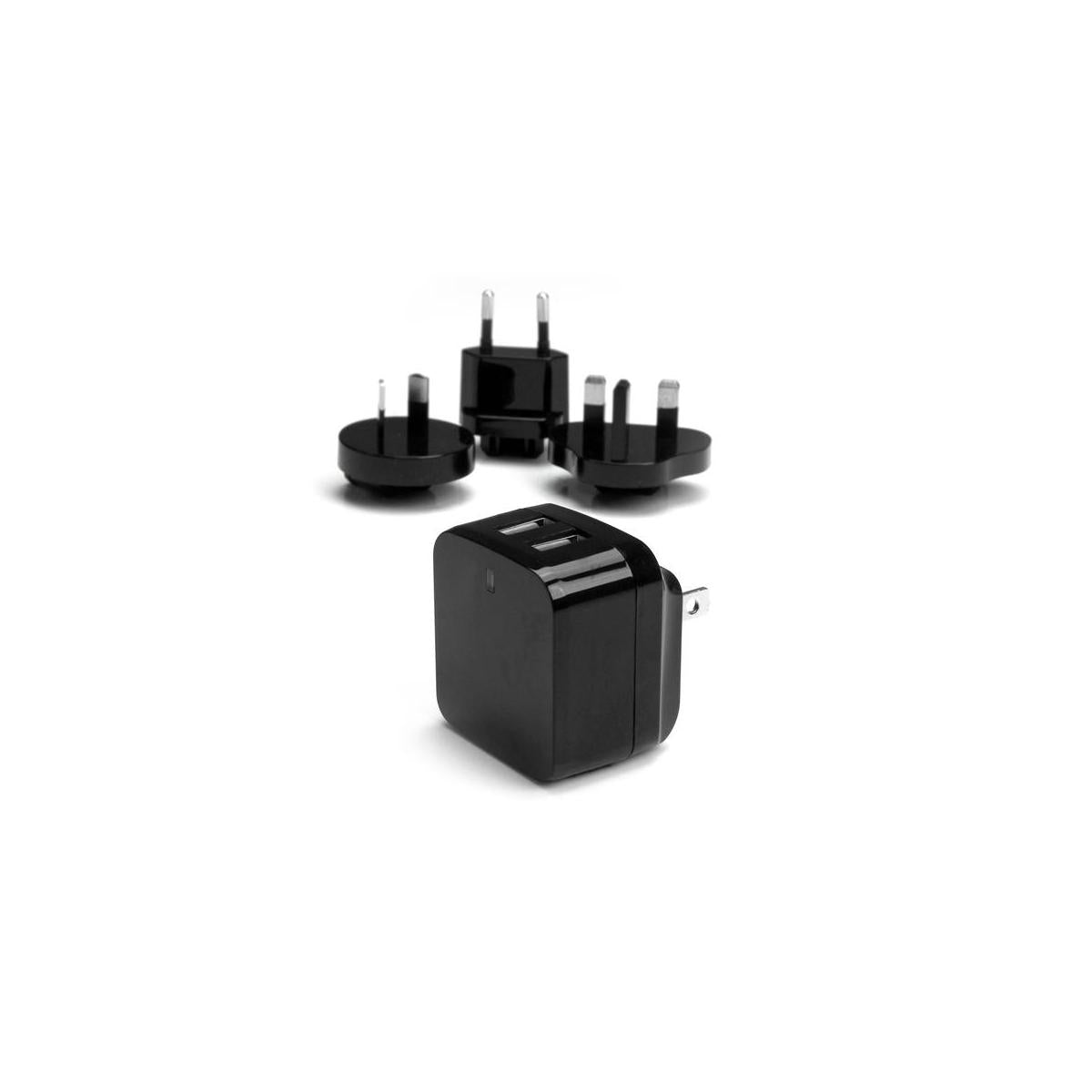 StarTech.com USB2PACBK Caricabatterie per dispositivi mobili Telefono cellulare, Smartphone, Tablet Nero AC Interno