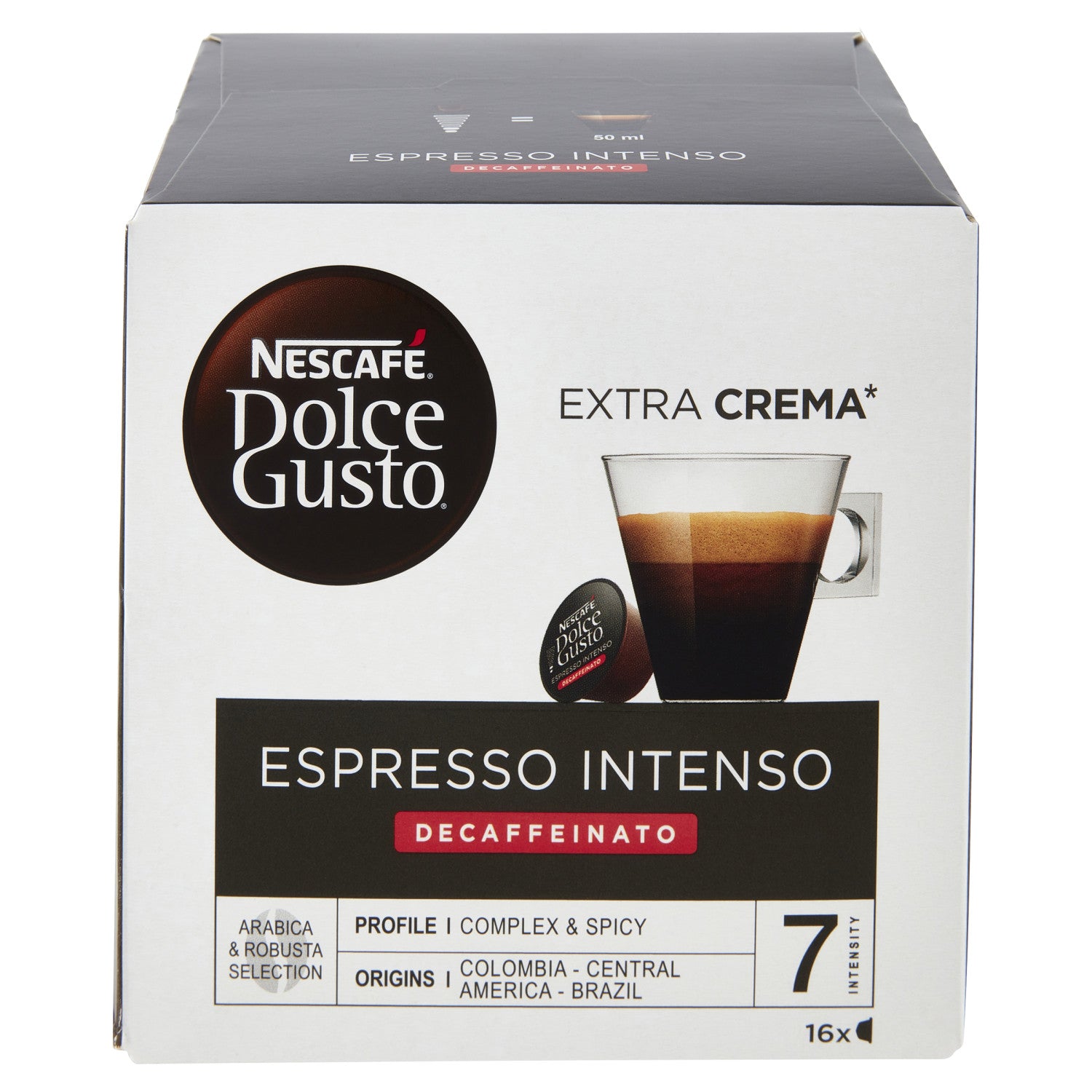 Nescafé Dolce Gusto Caffè Espresso Intenso Decaffeinato 16 Capsule