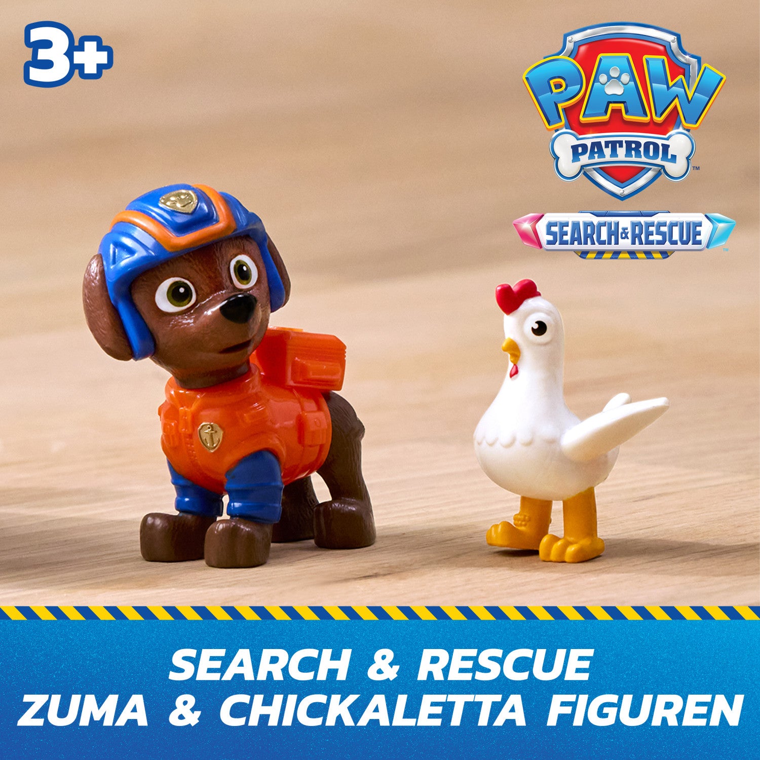PAW Patrol : Search Rescue, Veicolo acquatico Hovercraft di Salvataggio di Zuma, con 2 Personaggi, Barca Giocattolo a Retrocarica, Giocattoli per Bambini e Bambine, 3 Anni
