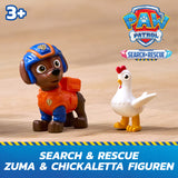 PAW Patrol : Search Rescue, Veicolo acquatico Hovercraft di Salvataggio di Zuma, con 2 Personaggi, Barca Giocattolo a Retrocarica, Giocattoli per Bambini e Bambine, 3 Anni