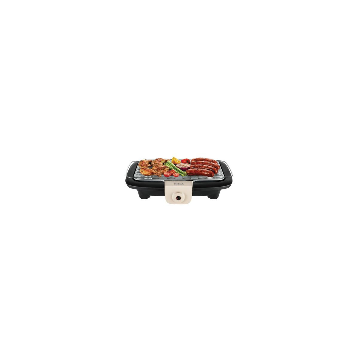 Tefal EasyGrill BG90C8 Barbecue per l'Aperto Bistecchiera Elettrica 2300 W da Tavolo Nero Grigio