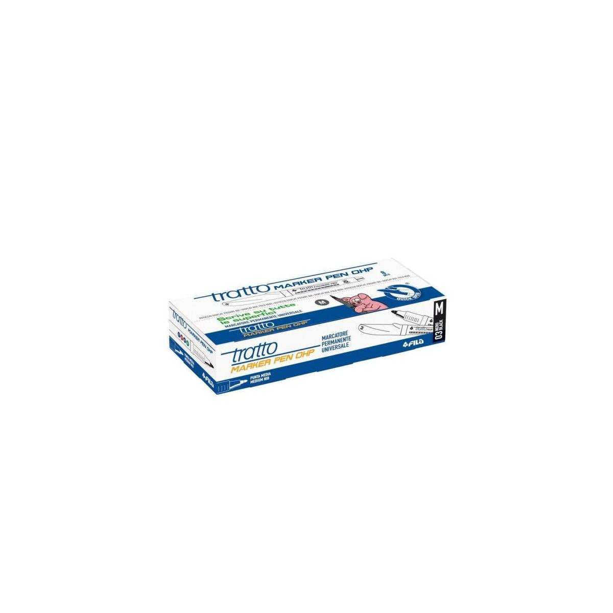 Tratto 806703 evidenziatore 8 pz Nero