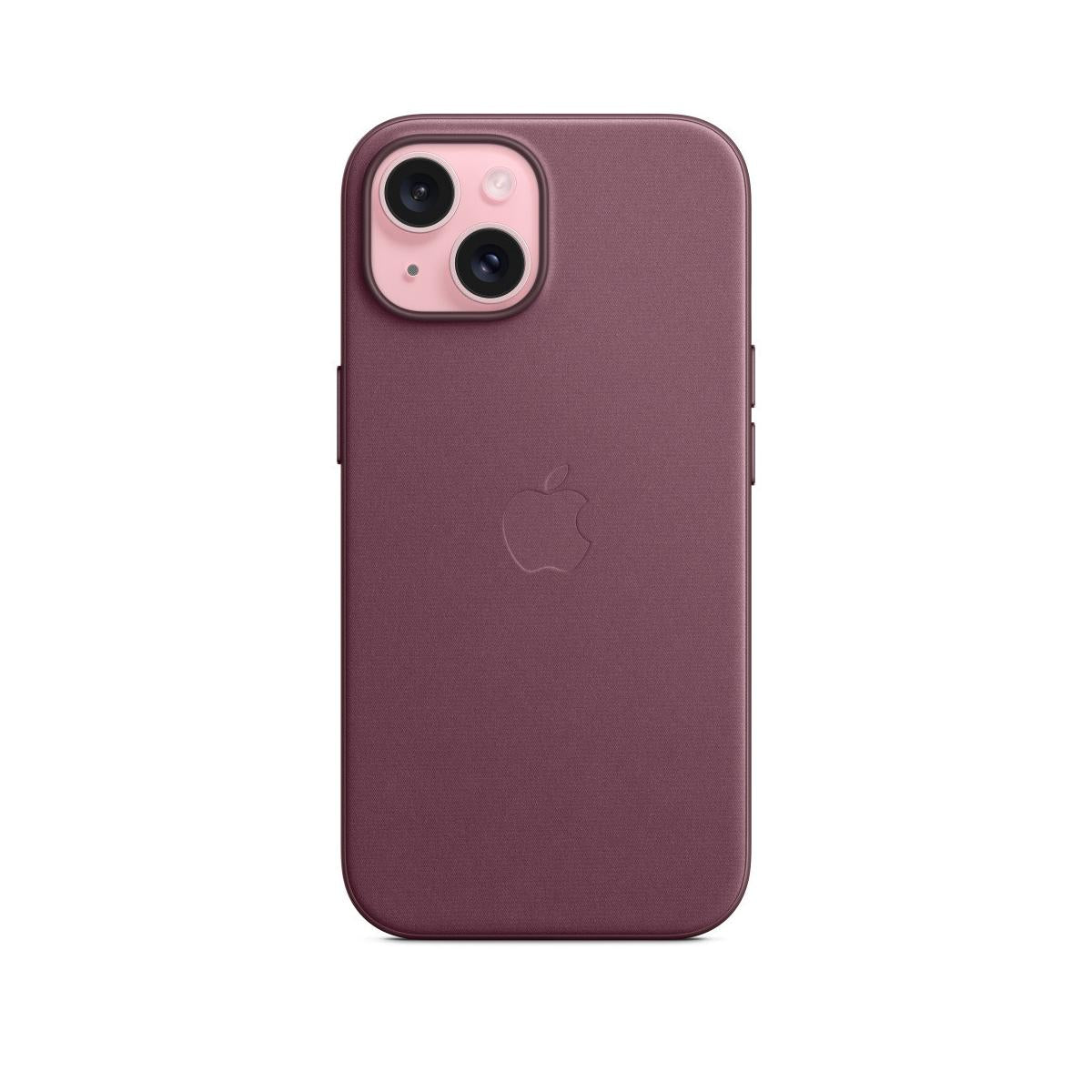 Apple Custodia Cover Case MagSafe in Tessuto Finewoven per Iphone 15 A3090 Gelso