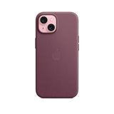 Apple Custodia Cover Case MagSafe in Tessuto Finewoven per Iphone 15 A3090 Gelso