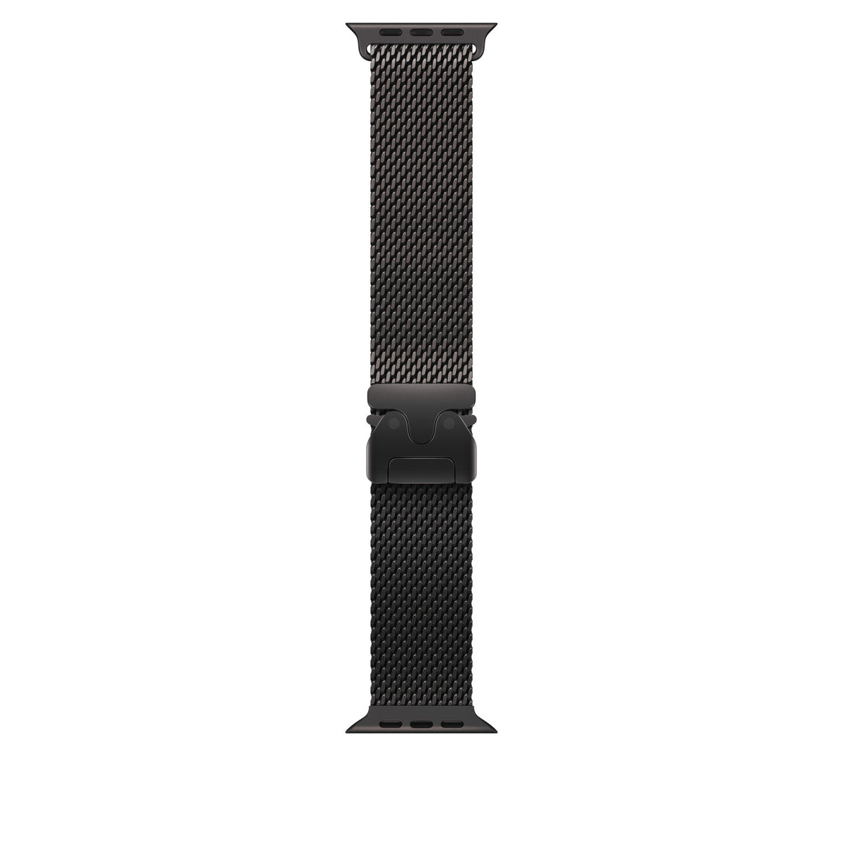 Apple Loop in maglia milanese in titanio nero (49 mm) - Large
