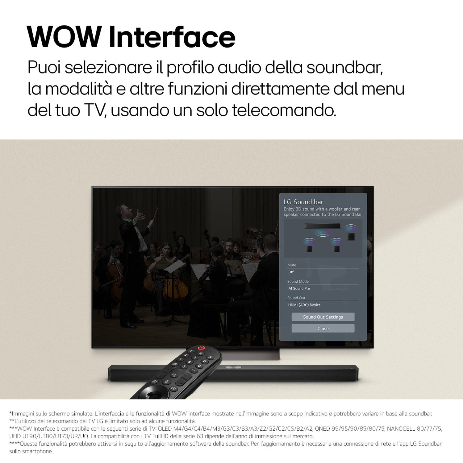 LG Soundbar S40TR, 400W su 4.1 canali, Dolby Digital, DTS, Casse posteriori incluse