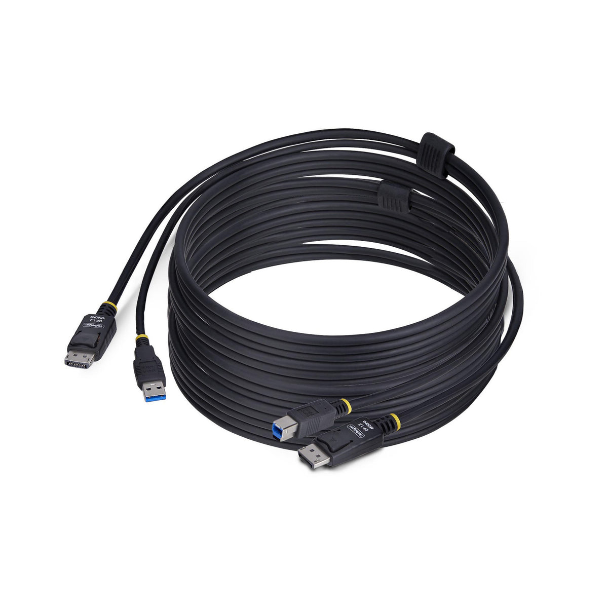 StarTech.com Cavo KVM DisplayPort e USB 5Gbps da 3m, Cavo Combinato DP 1.2 4K 60Hz e USB-A 3.0 per Switch KVM