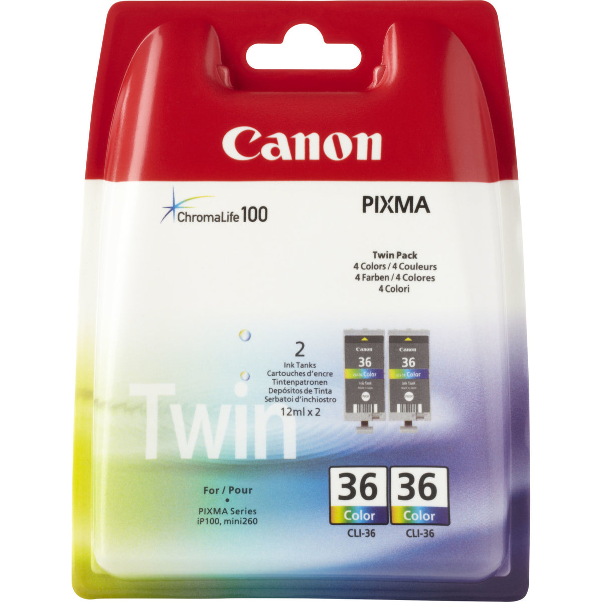 Canon 1511B018 cartuccia d'inchiostro 2 pz Originale Nero, Ciano, Magenta, Giallo