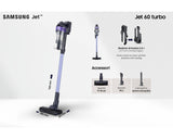 Samsung Aspirapolvere senza filo Jet™ 60 turbo 150W VS15A6031R4 Venduto come Grado C 8806092158856