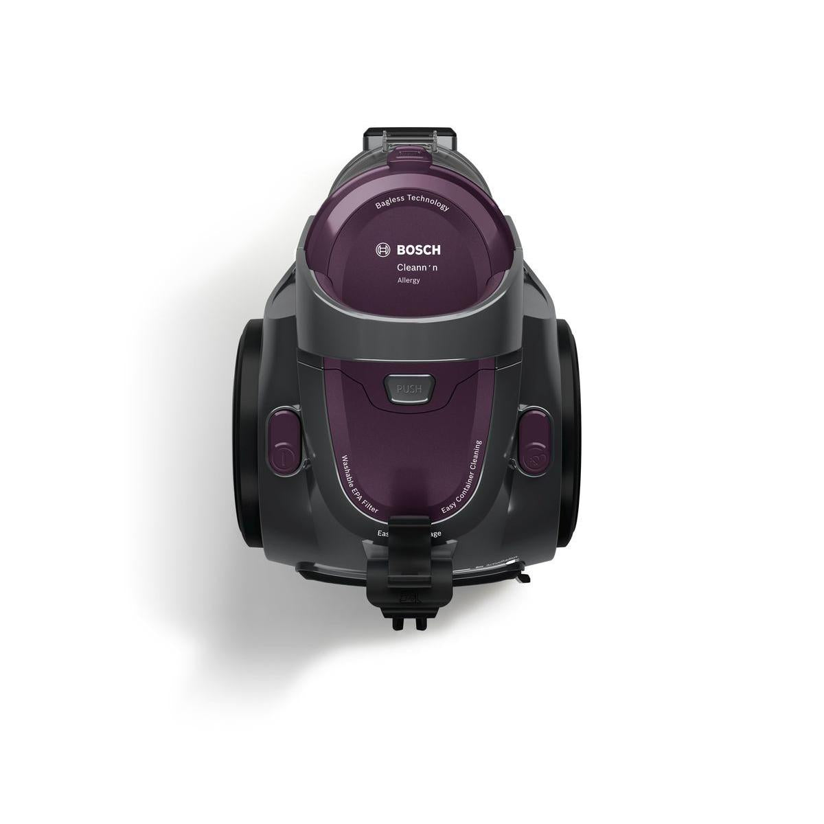 Bosch BGC05AAA1 Aspirapolvere da Traino a Secco Senza Sacchetto Nero