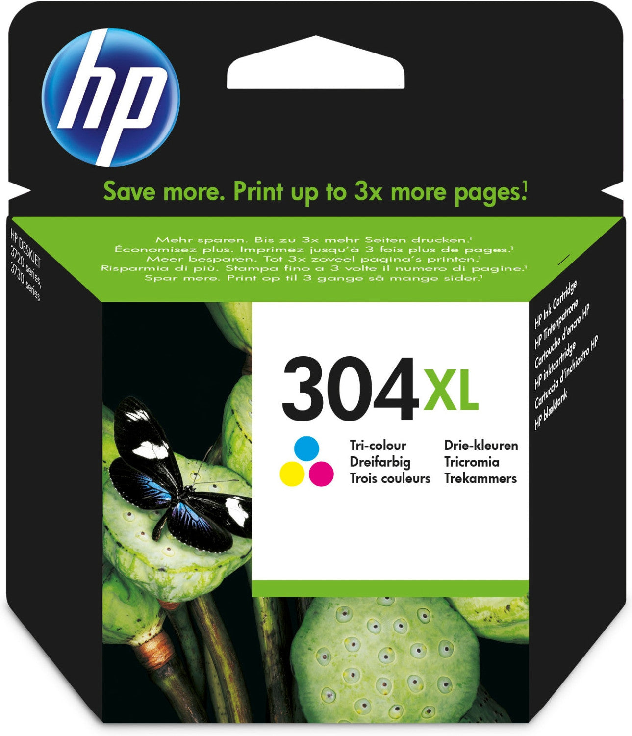 HP 304XL Tri Color Original Ink Cartridge Cartuccia d'Inchiostro 1 pz Resa Elevata XL Ciano Magenta Giallo