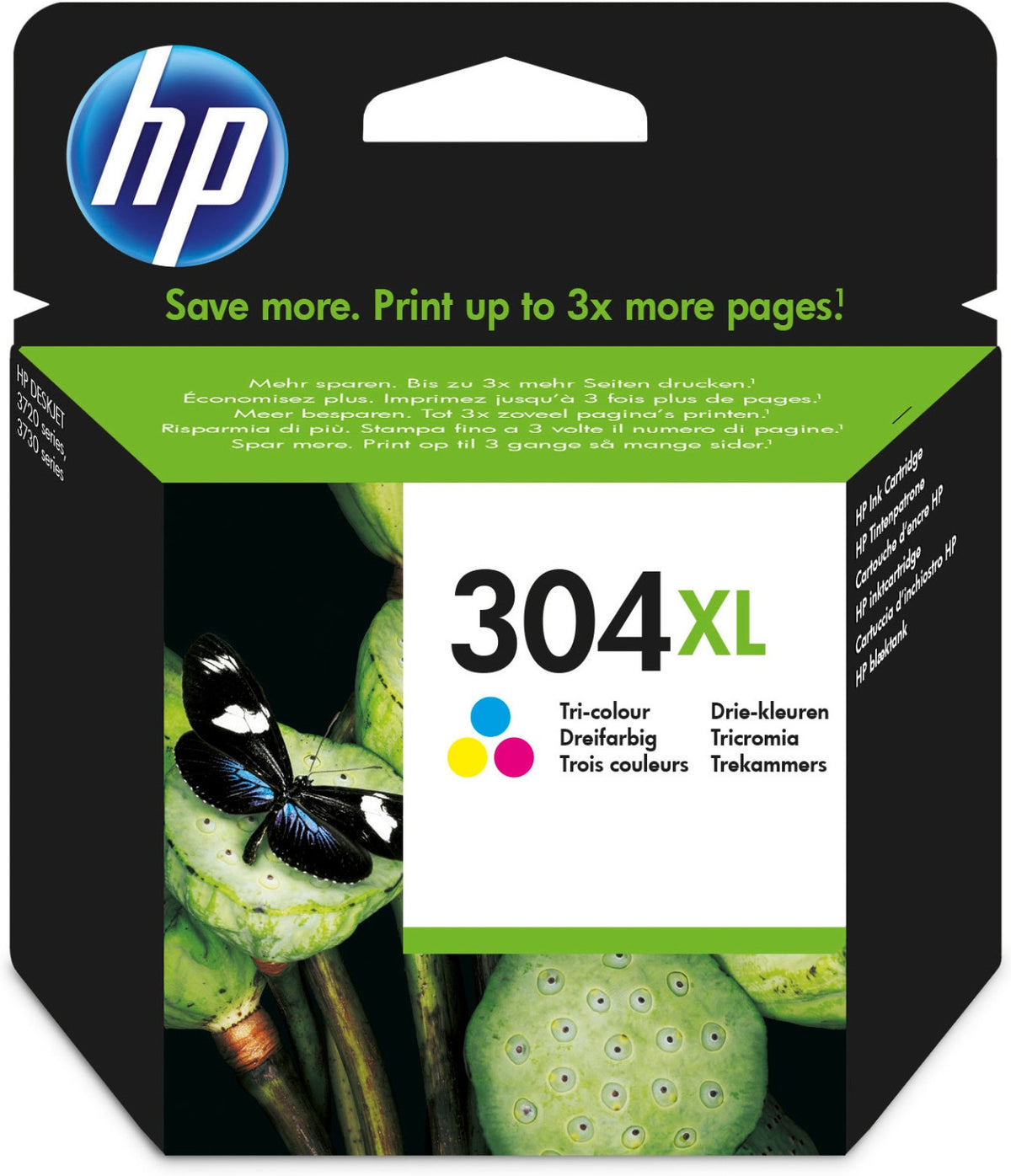 HP 304XL Tri Color Original Ink Cartridge Cartuccia d'Inchiostro 1 pz Resa Elevata XL Ciano Magenta Giallo