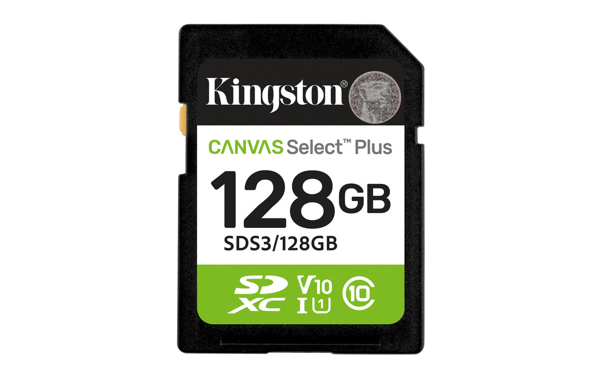 Kingston Technology 128GB SDXC Canvas Select Plus Gen3 150MB/s C10 UHS-I U1 V10