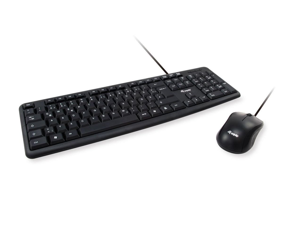 Equip 245203 tastiera Mouse incluso USB QWERTY Italiano Nero