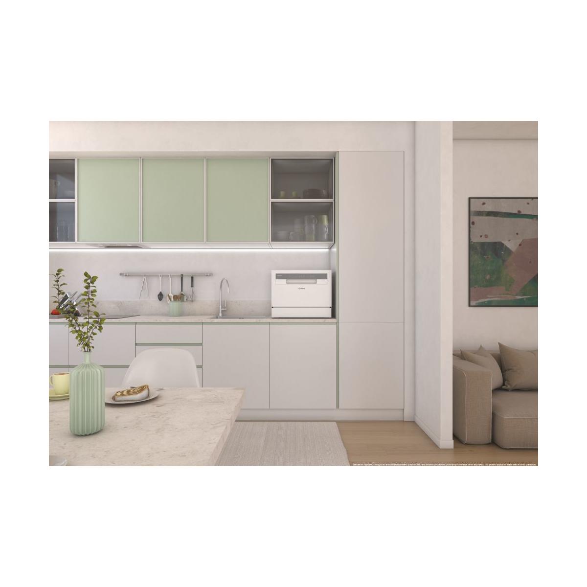 Candy Rapido' CP 6E51LW Lavastoviglie Libera Installazione 6 Coperti Classe E
