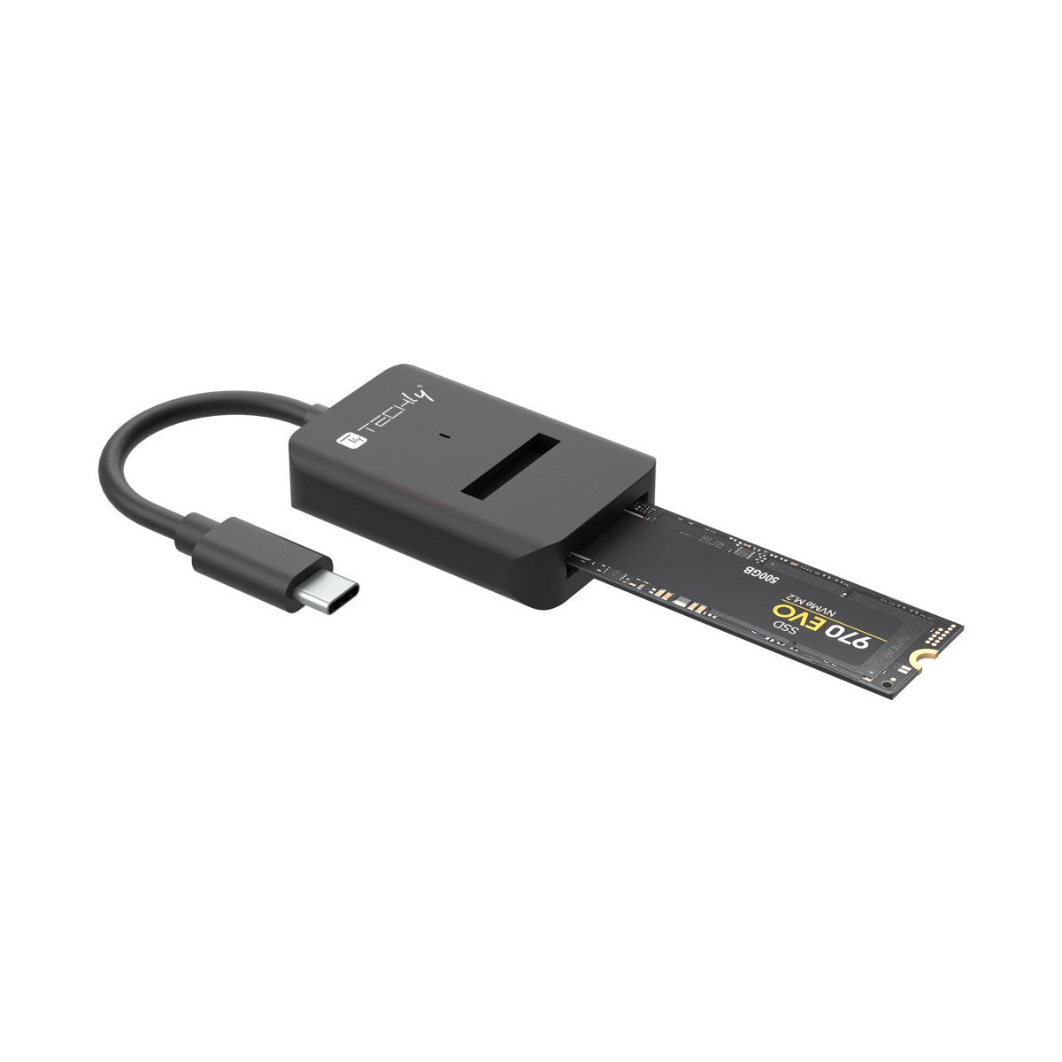 Techly IADAP USB32-SATASSD Connettore Box esterno SSD Nero M.2