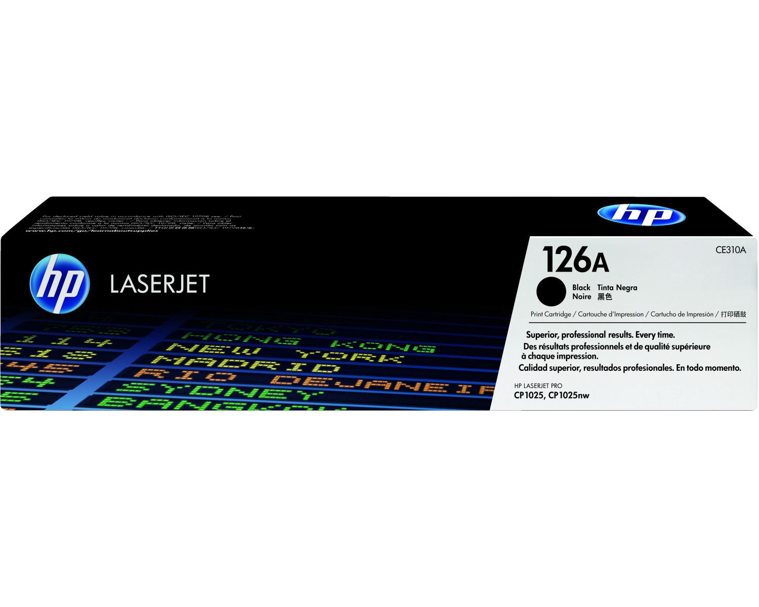 HP 126A Black Original LaserJet Toner Cartridge Cartuccia Toner 1 pz