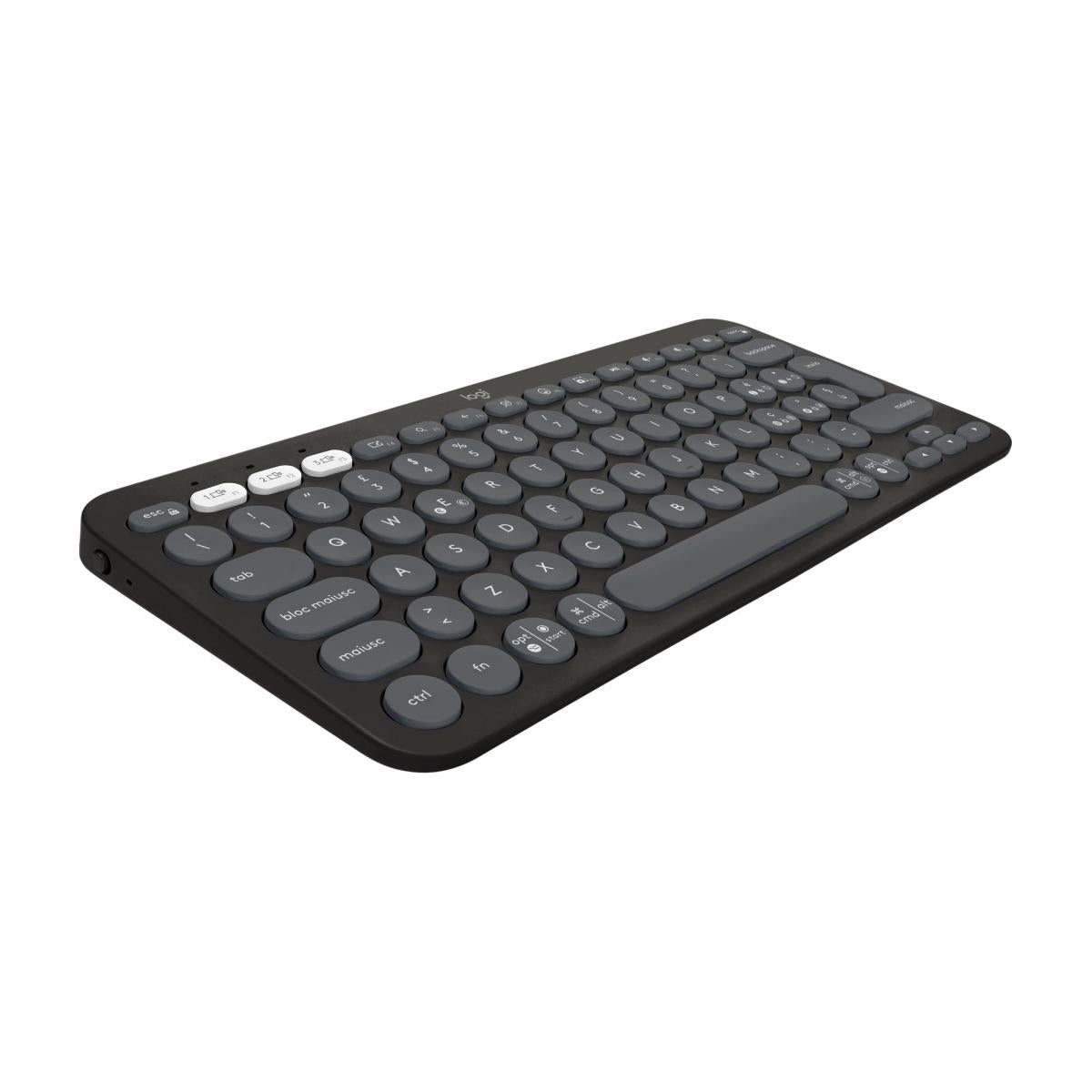 Logitech Pebble 2 Combo Tastiera Mouse Incluso RF Senza Fili Bluetooth QWERTY Italiano Grafite