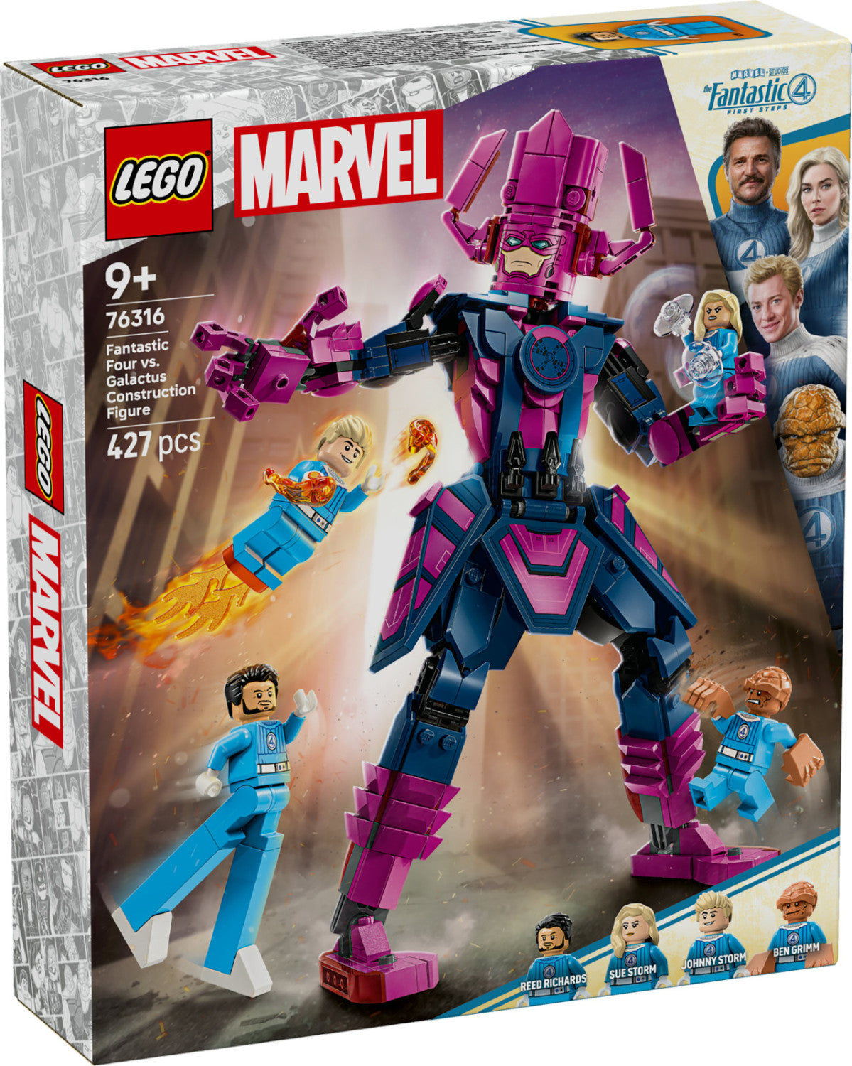 LEGO Marvel Fantastici Quattro vs Galactus 76316 Set Costruzione 427 Pezzi 9