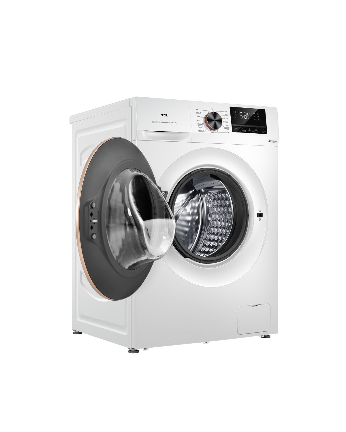 TCL FP1012WA0IT. Lavatrice a Carica Frontale 10 kg – Classe A, 1200 giri, Motore Smart DD e Programmi Steam