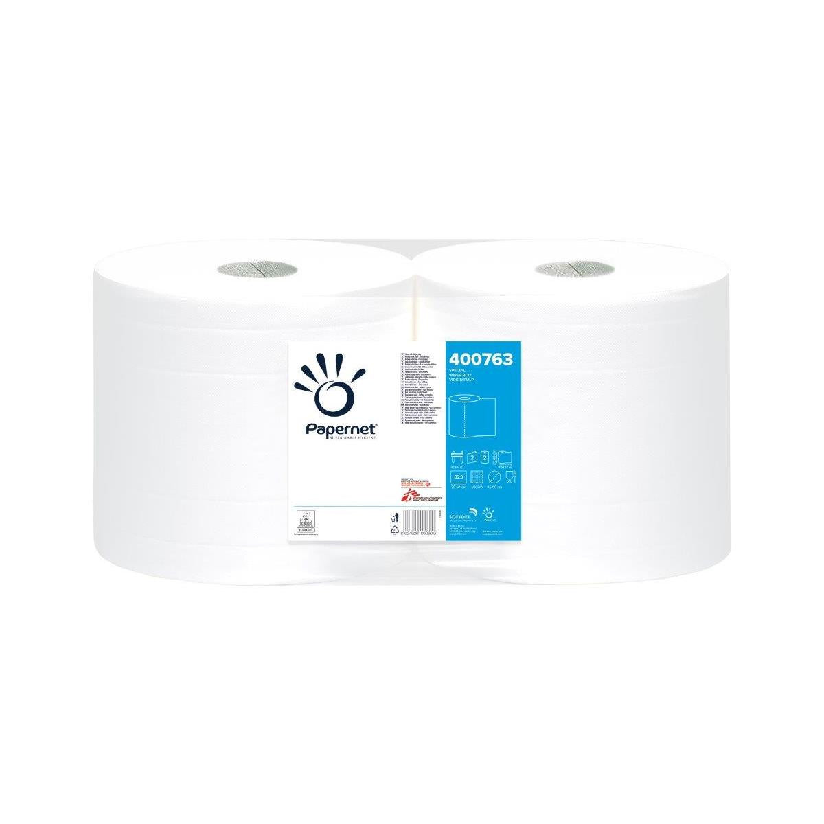Papernet 400763 asciugamano di carta 823 fogli Cellulosa Bianco 292,17 m