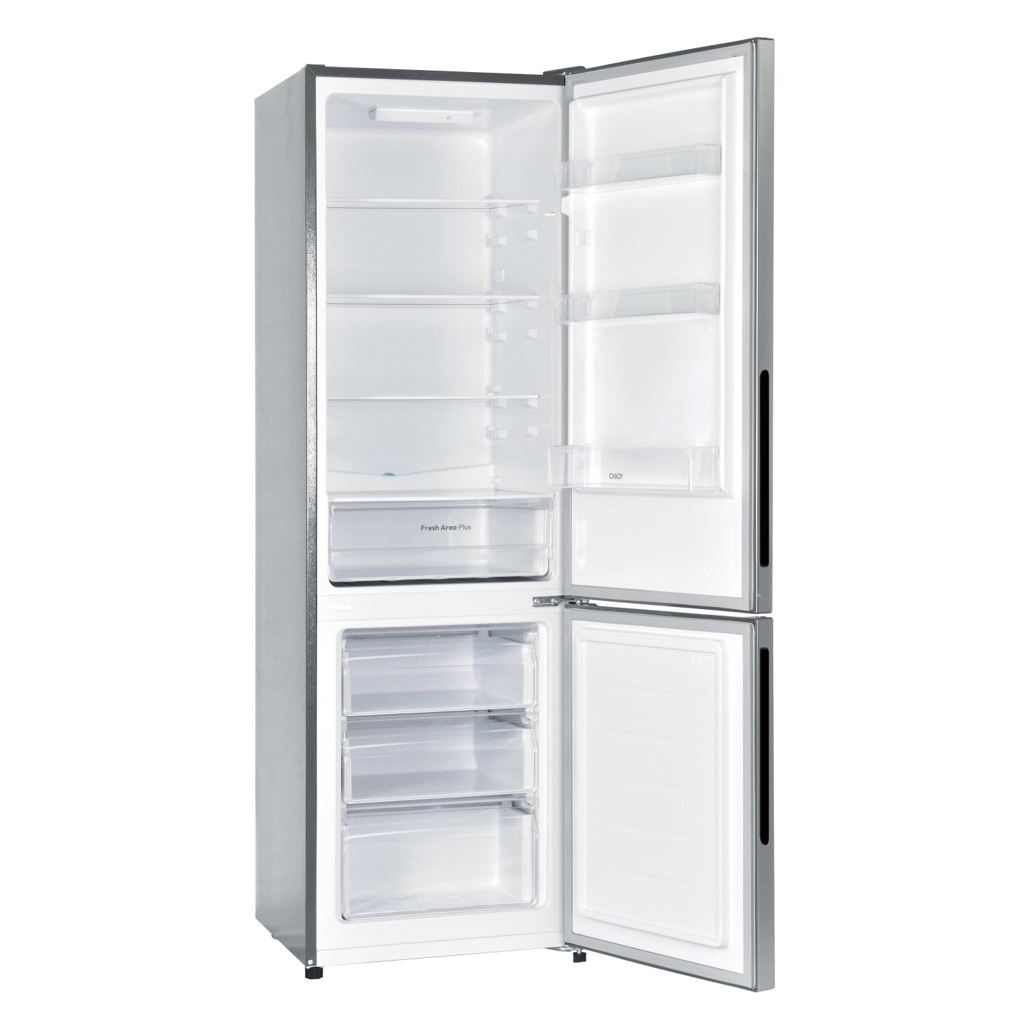 Candy City Combi CCG3L517ES frigorifero Libera installazione 262 L E Argento