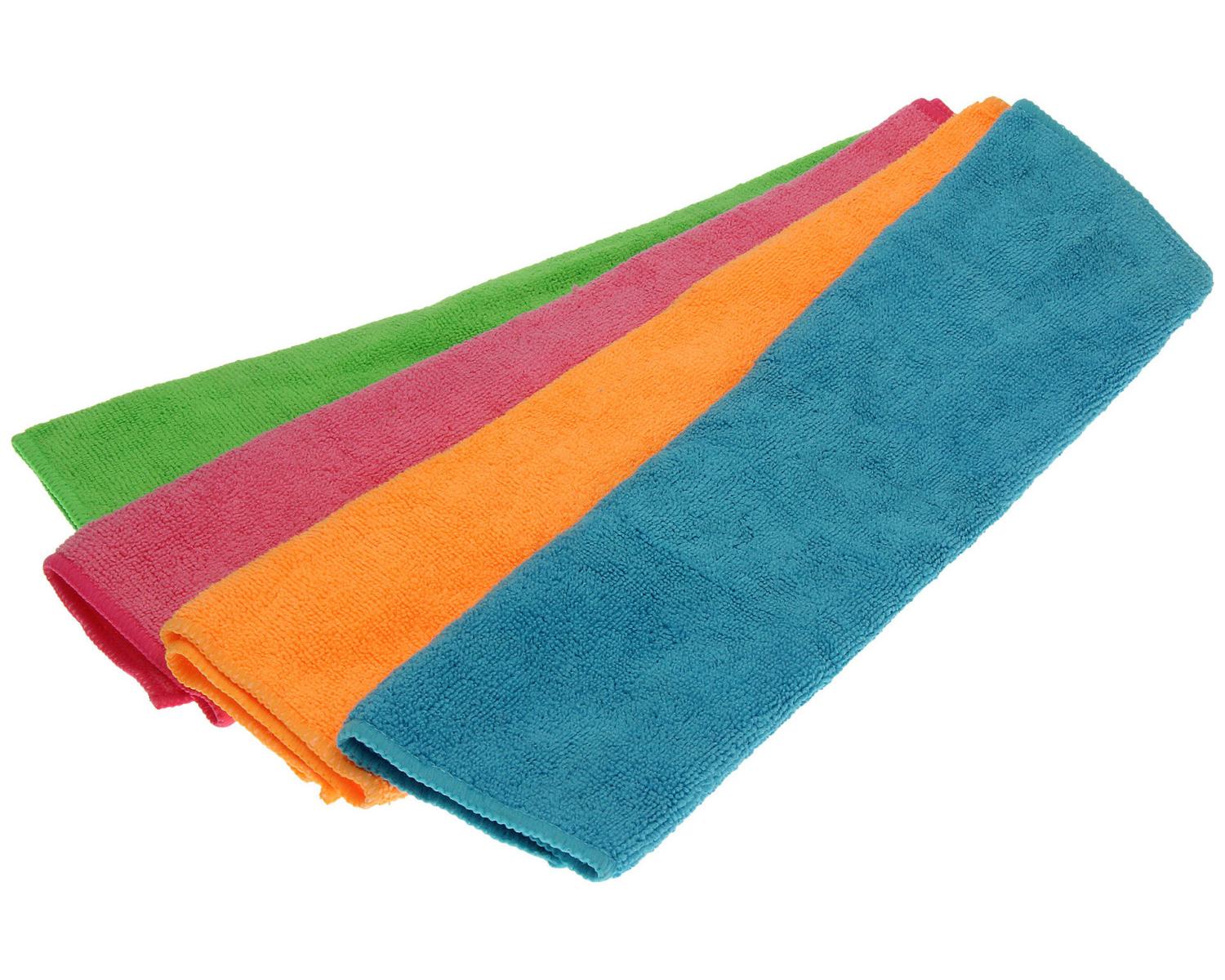 Vileda 141413 Panno per la Pulizia Microfibra Blu, Verde, Arancione, Rosso