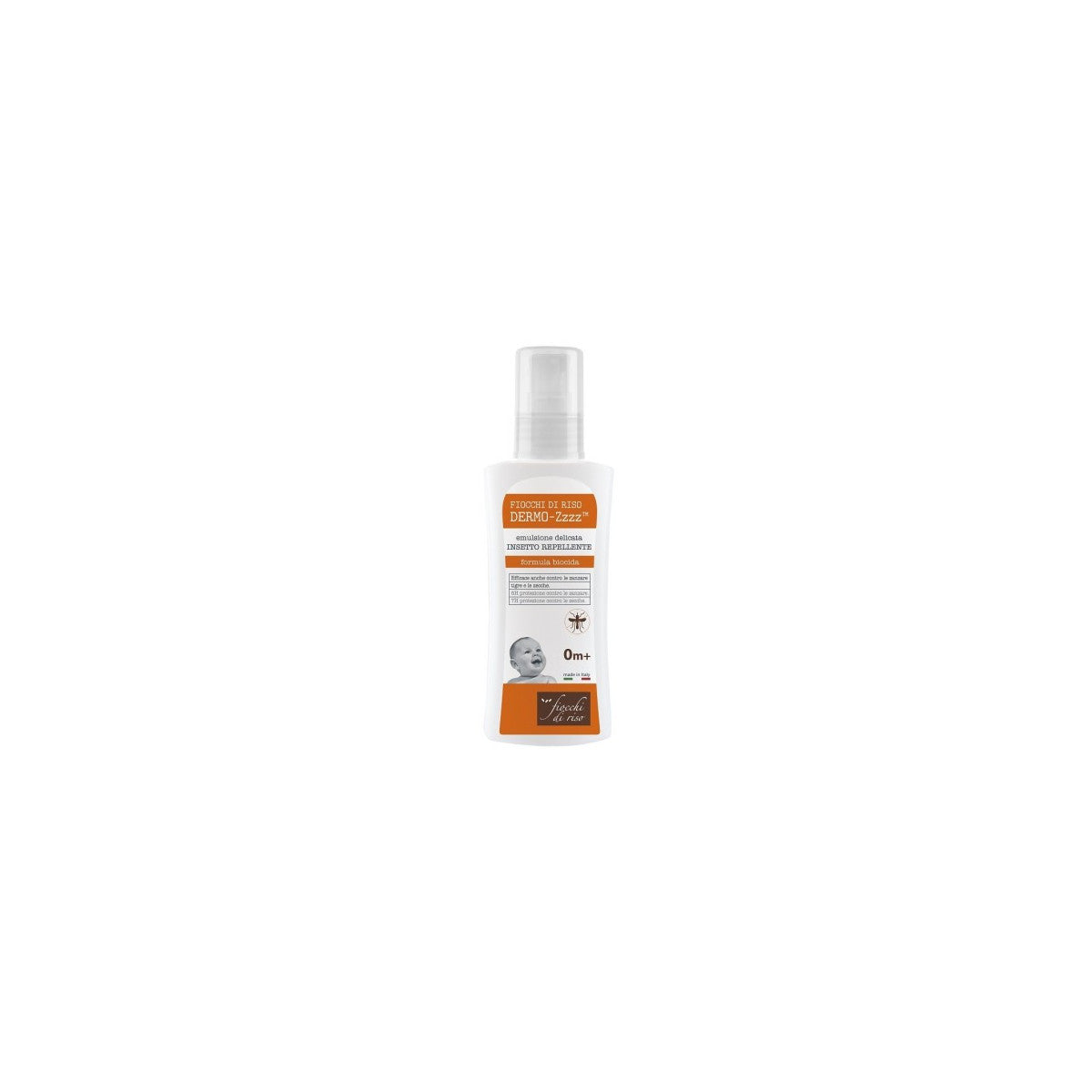 Fiocchi di Riso Dermo-Zzzz Emulsione Delicata Repellente Insetti IR3535 0 Mesi 100 ml