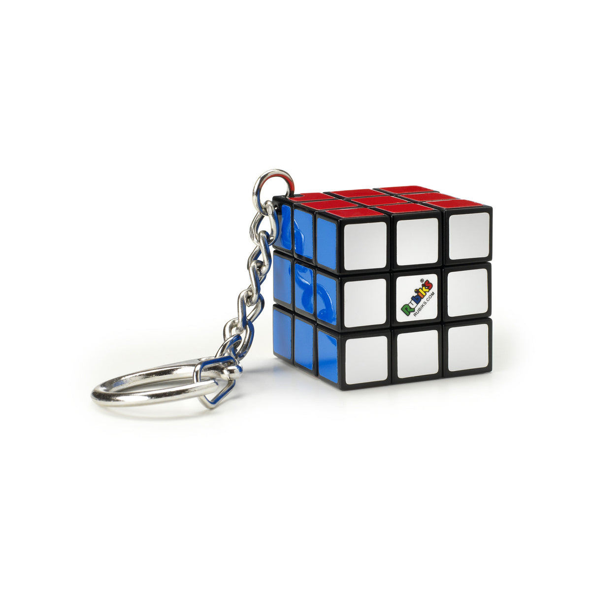 Rubik's, Spin Master, Il Cubo 3x3 Originale, Edizione in Miniatura. Accessorio Portachiavi con cubo 3x3 funzionante, per Bambini dagli 8 , Rompicapo Professionale a Combinazione di Colori.