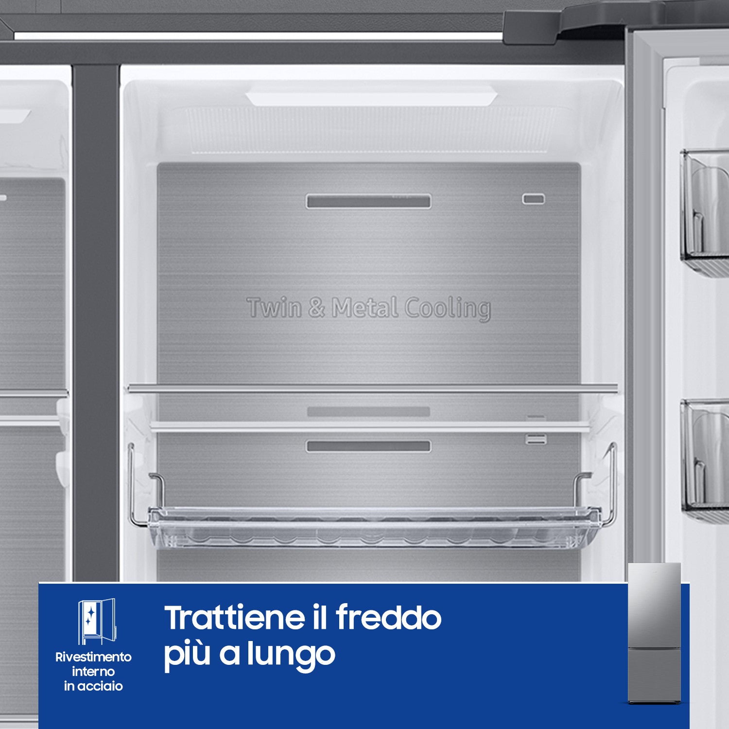 Samsung RB53DG706CS9 Libera installazione 538 L C Metallico