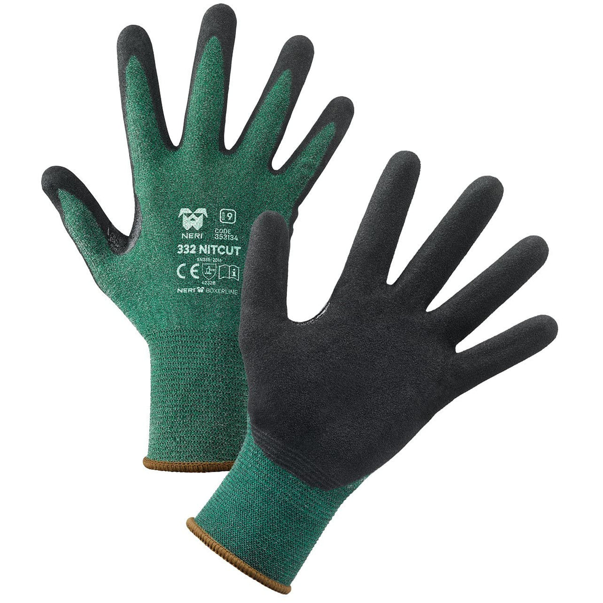 Neri Safety Guanti Antitaglio 332 Nitcut HDPE/Nitrile Tg. 10 - Confezione 12 Paia