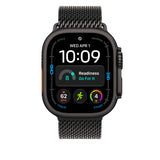Apple Loop in maglia milanese in titanio nero (49 mm) - Large