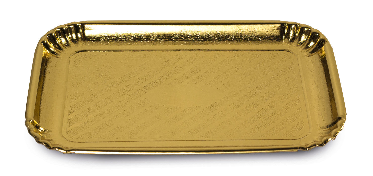 Set vassoi monouso 15742C EASY BAKE Oro Guardini Vassoio oro 33 x 43 cm