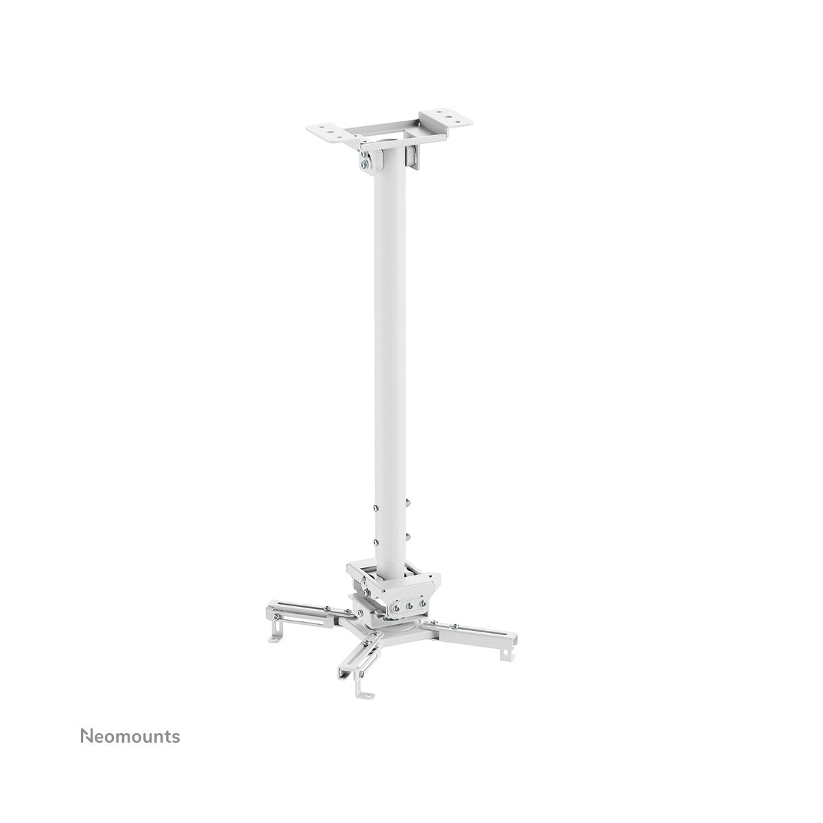 Neomounts CL25-550WH1 Supporto a soffitto beamer - alt. 74,5-114,5 cm - montaggio facile - mobilità completa