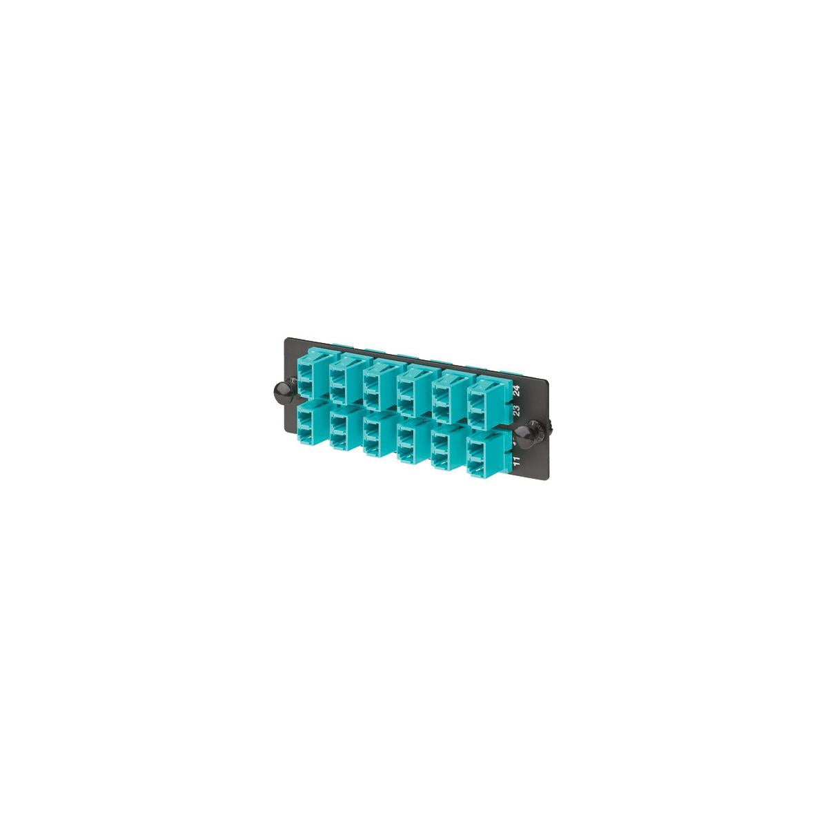 Panduit FAP12WAQDLCZ adattatore di fibra ottica LC Nero