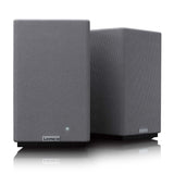 Lenco SPB-240BKGY Coppia Altoparlanti Stereo Hi-Fi Bluetooth 5.3 - 2x40W RMS - Amplificatore Classe D - DSP - RCA - Ottico - USB - Telecomando - Grigio/Nero