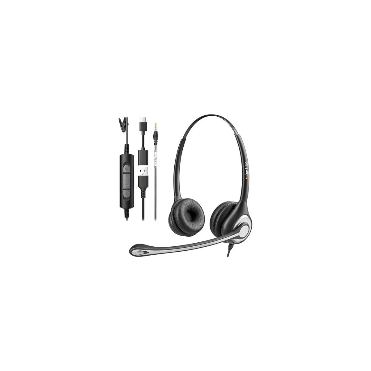 Mediacom Cuffia con Microfono USB AP975 con Controllo Volume