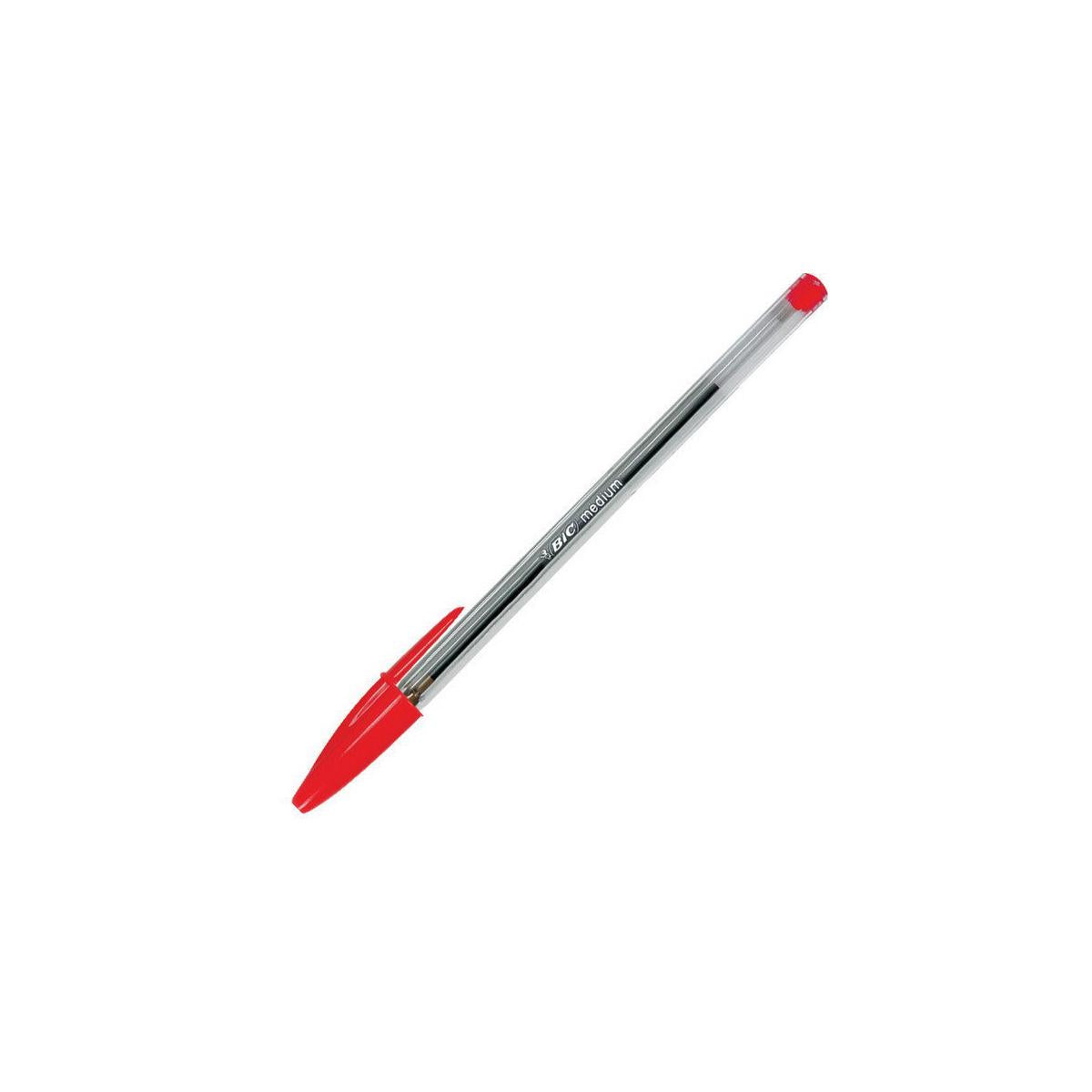 BIC Cristal Medium Rosso Penna a sfera Medio 50 pz