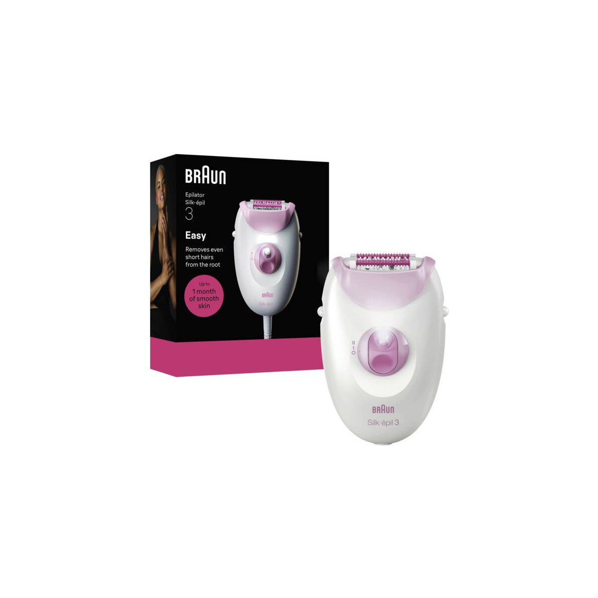 Braun Silk-epil 3-000 20 pinzette Rosa