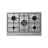 Candy Moderna CHW74WX piano cottura Acciaio inox Da incasso 75 cm Gas 5 Fornelli