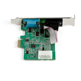 StarTech.com Scheda Seriale PCI Express con 2 Porte - Controller PCIe RS232 - 16950 UART - Scheda Seriale di Espansione DB9 a Profilo Basso - Compatibile Windows e Linux