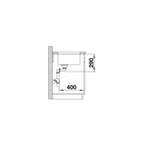 BLANCO Andano 700-U lavello Rettangolare Acciaio inox