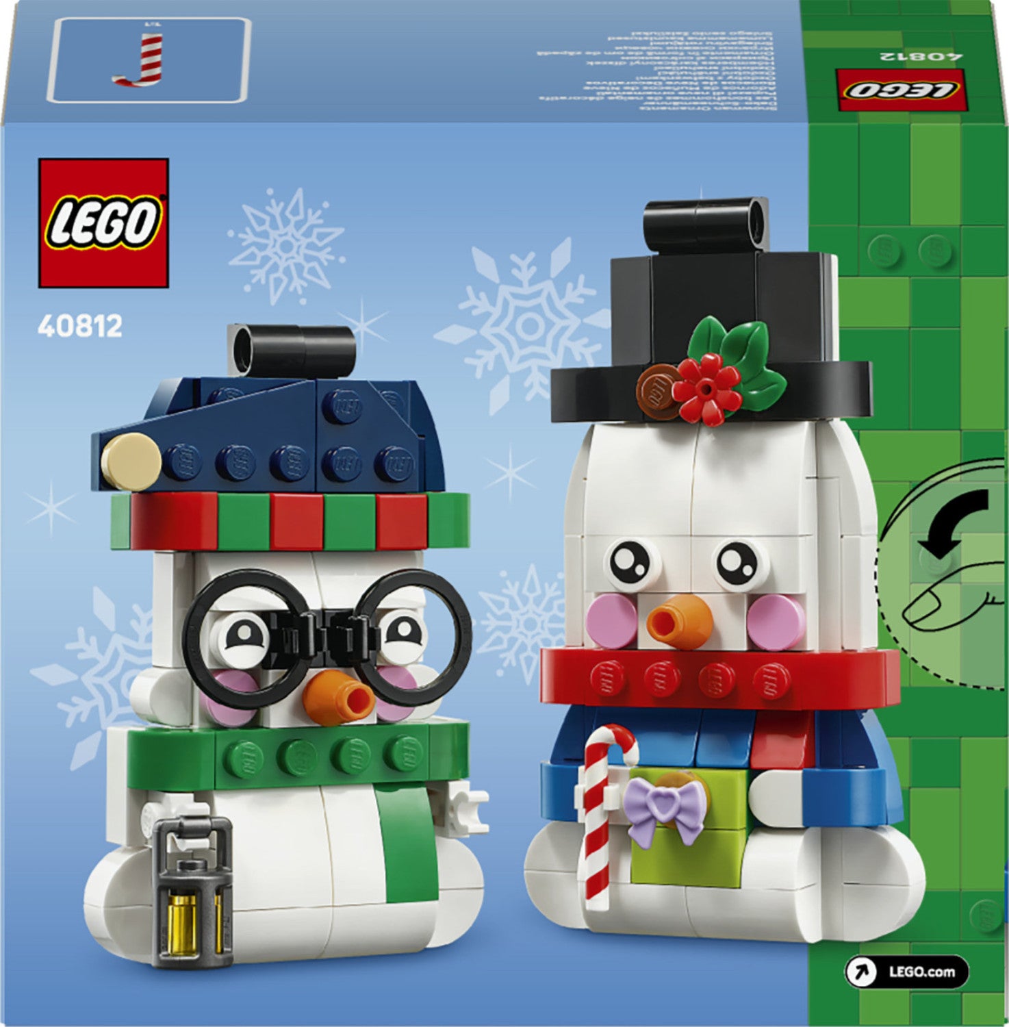 LEGO Iconic Pupazzi Di Neve Ornamentali 40812