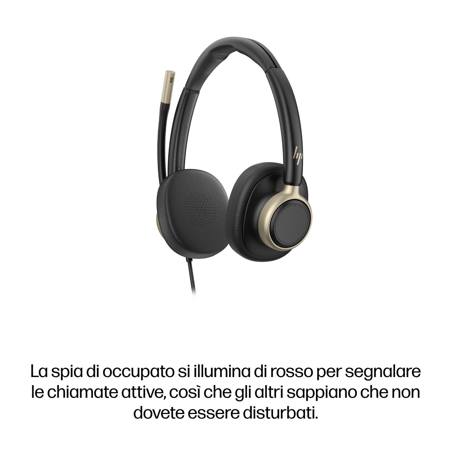 HP Poly Cuffie cablate stereo Mission 825 USB