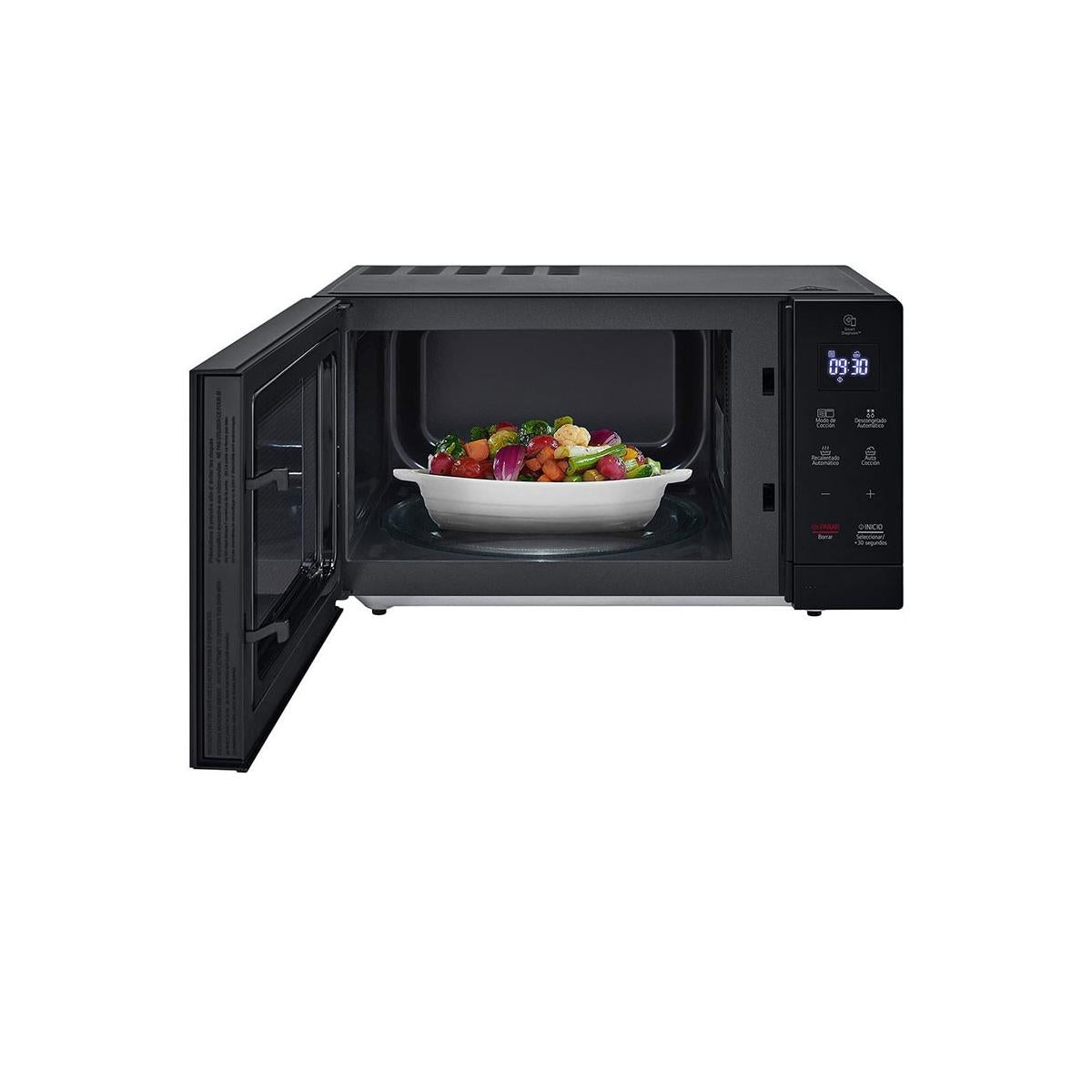 LG MH7032JAS Nero Microonde con grill Superficie piana 30 L 900 W