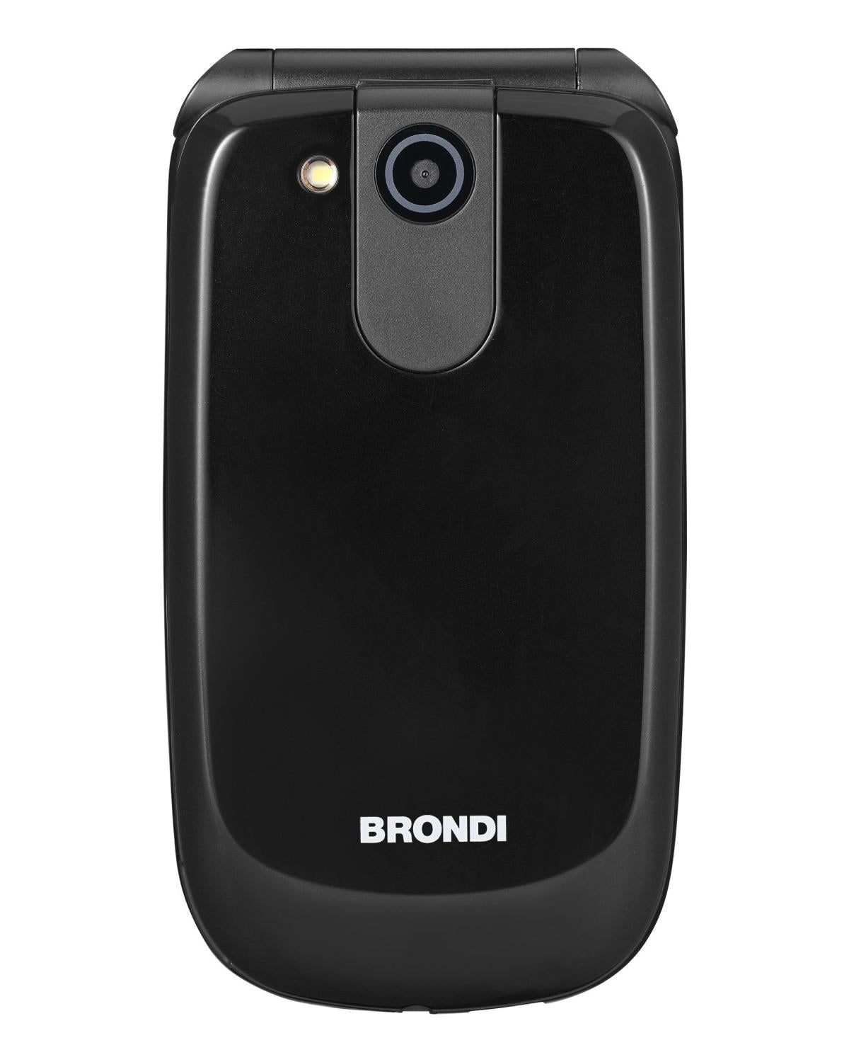 Brondi Raptor 7,11 cm (2.8") 106 g Nero, Metallico Telefono per anziani