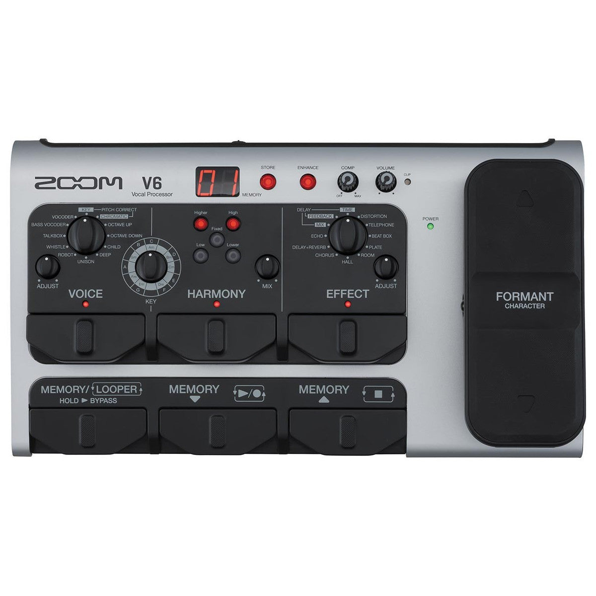Zoom V6-SP Professional Vocal Harmonizer Processor