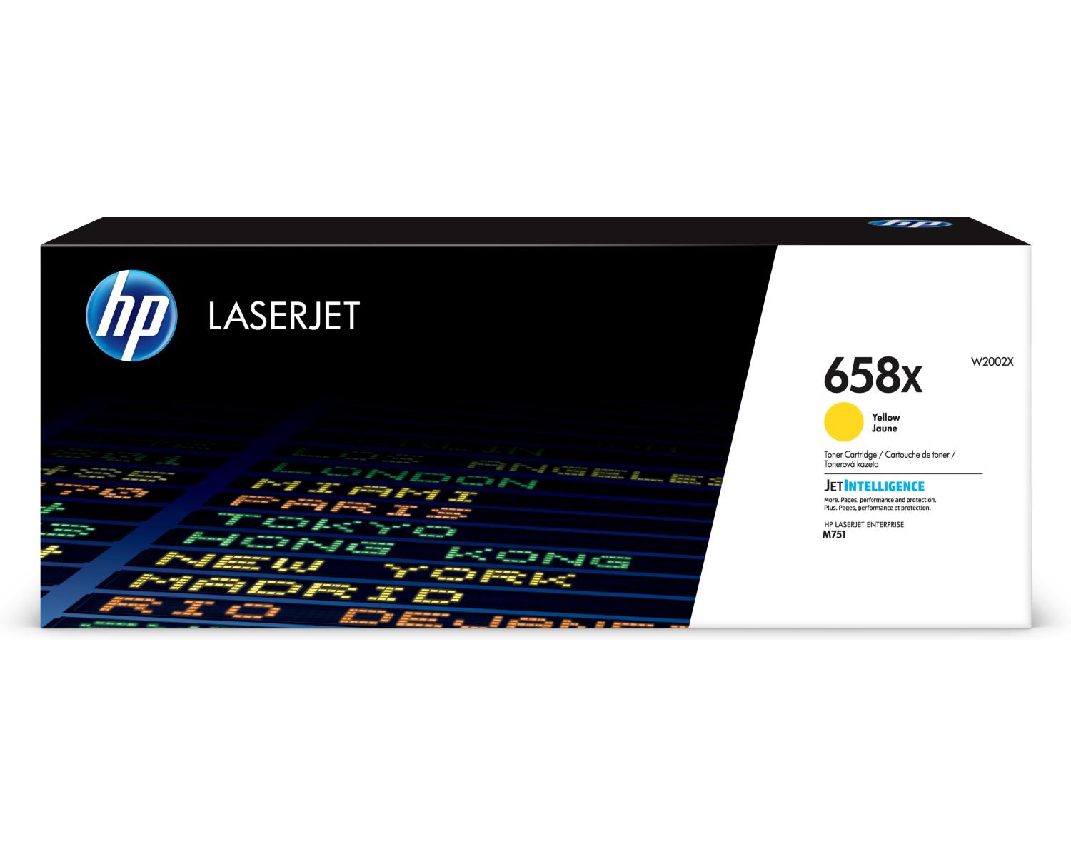 HP Cartuccia Toner Giallo Originale LaserJet 658X ad Alta Capacita'