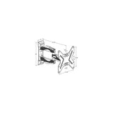Ciatti Eltris 200 Supporto da Parete per Tv Monitor 26 a 40 Pollici Bianco