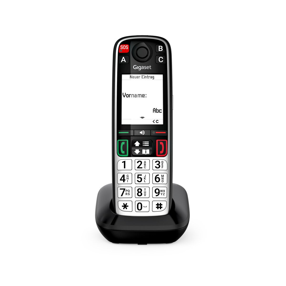 Gigaset EASY 500 Telefono analogico/DECT Identificatore di chiamata Nero, Argento